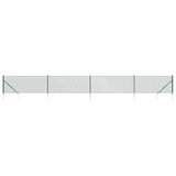 NNEVL Chain Link Fence with Spike Anchors Green 1x10 m
