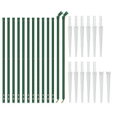 NNEVL Chain Link Fence with Spike Anchors Green 1x25 m