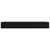 NNEVL TV Cabinet with LED Lights Black 120x35x15.5 cm