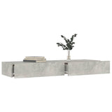 NNEVL TV Cabinet with LED Lights Concrete Grey 120x35x15.5 cm