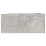 NNEVL TV Cabinet with LED Lights Concrete Grey 120x35x15.5 cm