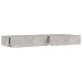 NNEVL TV Cabinet with LED Lights Concrete Grey 120x35x15.5 cm