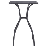 NNEVL Garden Table Anthracite 50x50x72 cm Steel Mesh