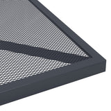 NNEVL Garden Table Anthracite 50x50x72 cm Steel Mesh