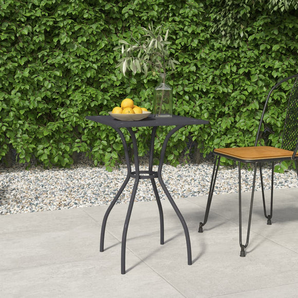 NNEVL Garden Table Anthracite 50x50x72 cm Steel Mesh