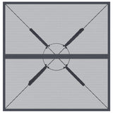 NNEVL Garden Table Anthracite 80x80x72.5 cm Steel Mesh