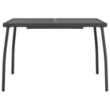 NNEVL Garden Table Anthracite 110x80x72 cm Steel Mesh