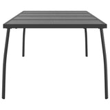 NNEVL Garden Table Anthracite 200x100x72 cm Steel Mesh
