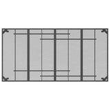 NNEVL Garden Table Anthracite 200x100x72 cm Steel Mesh