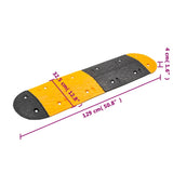 NNEVL Speed Hump Yellow&Black 226x32.5x4 cm Rubber