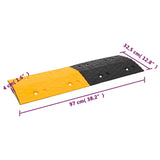 NNEVL Speed Hump Yellow&Black 226x32.5x4 cm Rubber
