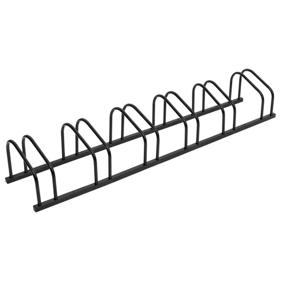 NNEVL Bike Rack for 6 Bikes Black Steel