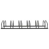NNEVL Bike Rack for 6 Bikes Black Steel