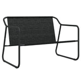 NNEVL 2-Seater Garden Bench with Cushion Anthracite Steel