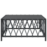 NNEVL Garden Table Anthracite 70x70x34 cm Woven Fabric