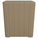 NNEVL Garden Table with Removable Lid Light Brown Polypropylene