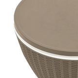 NNEVL 3-in-1 Ice Cooler Table Light Brown Polypropylene