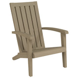 NNEVL Garden Adirondack Chair Light Brown Polypropylene