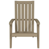 NNEVL Garden Adirondack Chair Light Brown Polypropylene