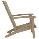 NNEVL Garden Adirondack Chair Light Brown Polypropylene