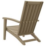 NNEVL Garden Adirondack Chair Light Brown Polypropylene