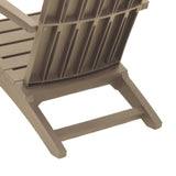 NNEVL Garden Adirondack Chair Light Brown Polypropylene