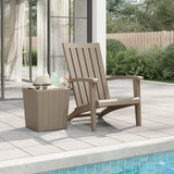 NNEVL Garden Adirondack Chair Light Brown Polypropylene