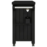 NNEVL 3-in-1 Serving Cart Black Polypropylene