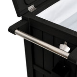 NNEVL 3-in-1 Serving Cart Black Polypropylene
