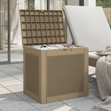 NNEVL Garden Storage Box Light Brown 55.5x43x53 cm Polypropylene