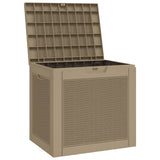 NNEVL Garden Storage Box Light Brown 55.5x43x53 cm Polypropylene