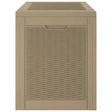 NNEVL Garden Storage Box Light Brown 55.5x43x53 cm Polypropylene
