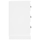 NNEVL Bedside Cabinet White 39x39x67 cm Engineered Wood