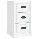NNEVL Bedside Cabinet High Gloss White 39x39x67 cm Engineered Wood