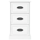 NNEVL Bedside Cabinet High Gloss White 39x39x67 cm Engineered Wood