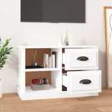 NNEVL TV Cabinet High Gloss White 73x35.5x47.5 cm Engineered Wood