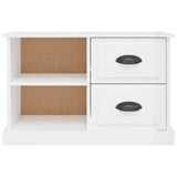 NNEVL TV Cabinet High Gloss White 73x35.5x47.5 cm Engineered Wood