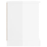 NNEVL TV Cabinet High Gloss White 73x35.5x47.5 cm Engineered Wood