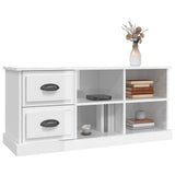 NNEVL TV Cabinet High Gloss White 102x35.5x47.5 cm Engineered Wood