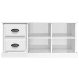 NNEVL TV Cabinet High Gloss White 102x35.5x47.5 cm Engineered Wood