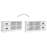 NNEVL TV Cabinet High Gloss White 102x35.5x47.5 cm Engineered Wood