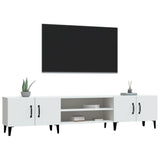 NNEVL TV Cabinet White 180x31.5x40 cm Engineered Wood