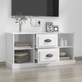 NNEVL TV Cabinet High Gloss White 99.5x35.5x48 cm Engineered Wood