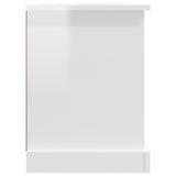 NNEVL TV Cabinet High Gloss White 99.5x35.5x48 cm Engineered Wood
