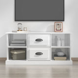 NNEVL TV Cabinet High Gloss White 99.5x35.5x48 cm Engineered Wood