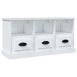 NNEVL TV Cabinet White 100x35x50 cm Engineered Wood