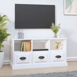 NNEVL TV Cabinet White 100x35x50 cm Engineered Wood