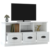 NNEVL TV Cabinet High Gloss White 100x35x50 cm Engineered Wood