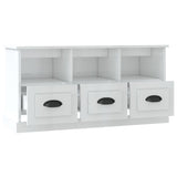 NNEVL TV Cabinet High Gloss White 100x35x50 cm Engineered Wood