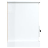 NNEVL TV Cabinet High Gloss White 100x35x50 cm Engineered Wood